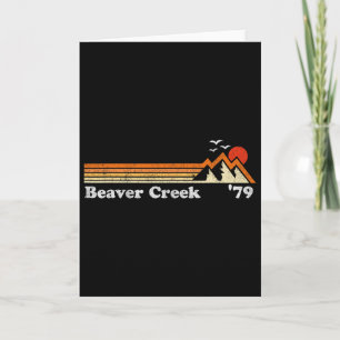 Retro Beaver Creek Ski Resort Colorado Snowboard S Karte