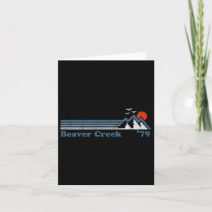 Retro Beaver Creek Ski Resort Colorado Snowboard S Karte