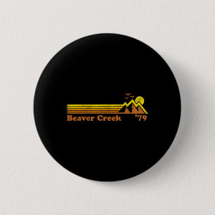Retro Beaver Creek Skigebiet Colorado Snowboard S Button