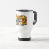 Retro-Becher 'Bleib positiv' Reisebecher (VorderseiteRechts)