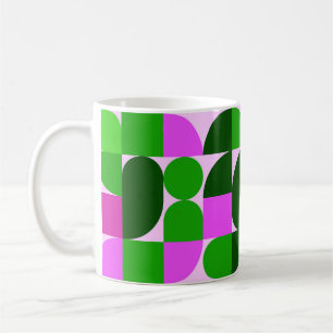 Retro-Becher Pop-Geometrie – Farbige Mitte des Jah Kaffeetasse