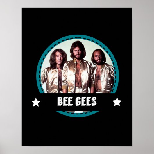 Retro Bee Ges Band 70er Tribute Icons Poster (Vorne)