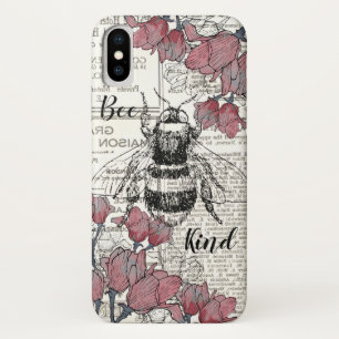 Retro Bee Rosa Blütenantik Case-Mate iPhone Hülle
