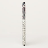 Retro Bee Rosa Blütenantik Case-Mate iPhone Hülle (Hinten/Links)