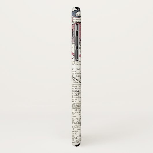 Retro Bee Rosa Blütenantik Case-Mate iPhone Hülle (Hinten/Links)