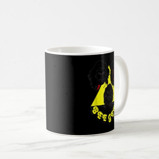 Retro Bee T-Shirts Gees Cartoon FanArt Kaffeetasse (VorderseiteRechts)
