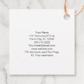 Retro Beekeeper Apiary Bio Honey Bee Rainbow Geschenkanhänger (Rückseite)