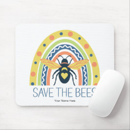 Retro Beekeeper Apiary Bio Honey Bee Rainbow Mousepad