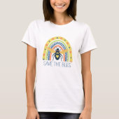 Retro Beekeeper Apiary Bio Honey Bee Rainbow T-Shirt (Vorderseite)
