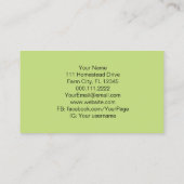 Retro Beekeeper Apiary Bio Honey Bee Rainbow Visitenkarte (Rückseite)