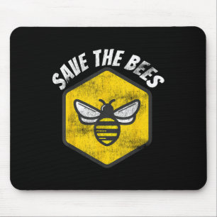 Retro Beekeeper Honeybeeness Gerettet Die Bienen E Mousepad
