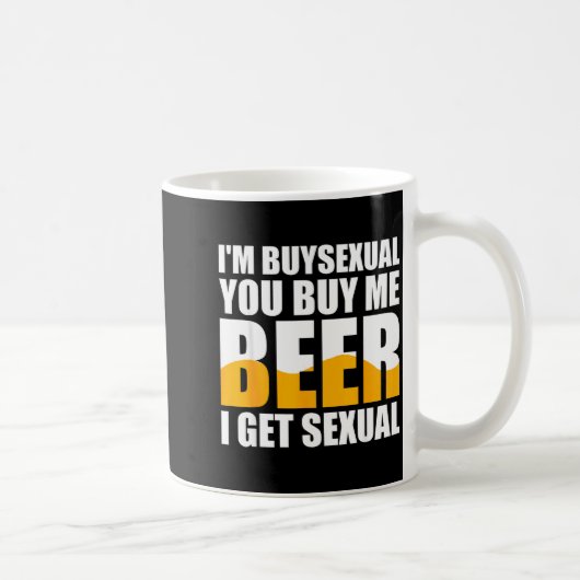 Retro Beer Funny I'm Buyual You Buy Me Beer I Get  Kaffeetasse (Rechts)