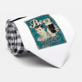 Retro Beer Necktie Krawatte (Gerollt)