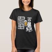 Retro Beer Pun Bar Pub Crawl Party Men - Funny Bee T-Shirt (Vorderseite)