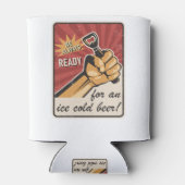 Retro Beer USSR УССР Soviet Propaganda Style Dosenkühler (Rückseite)