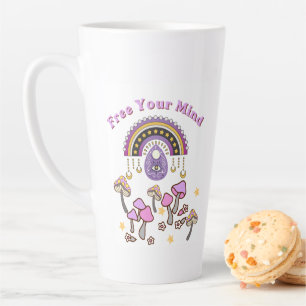 Retro Befreie deinen Geist Milchtasse
