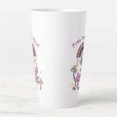 Retro Befreie deinen Geist Milchtasse (Vorderseite)