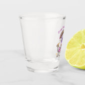 Retro Befreie deinen Geist Schnapsglas (Links)
