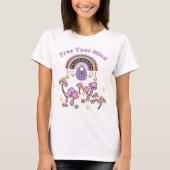 Retro Befreie deinen Geist T-Shirt (Vorderseite)