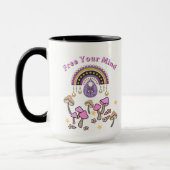 Retro Befreie deinen Geist Tasse (Links)