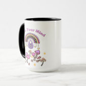 Retro Befreie deinen Geist Tasse (Vorderseite Links)
