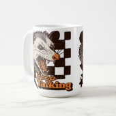 Retro Behalt Talking Feral Possum: Angry Wild Anim Kaffeetasse (Vorderseite Links)