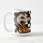 Retro Behalt Talking Feral Possum: Angry Wild Anim Kaffeetasse (Links)