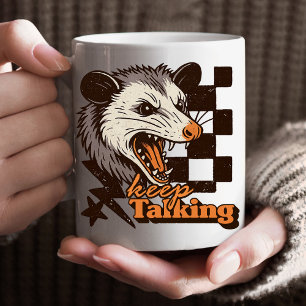 Retro Behalt Talking Feral Possum: Angry Wild Anim Kaffeetasse