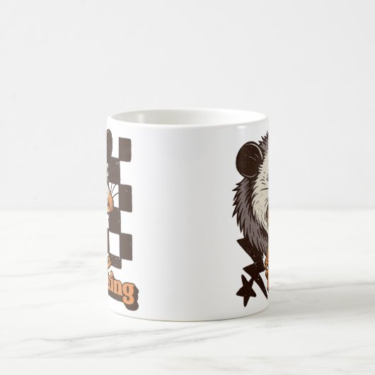 Retro Behalt Talking Feral Possum: Angry Wild Anim Kaffeetasse (Mittel)