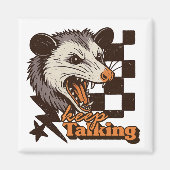 Retro Behalt Talking Feral Possum: Angry Wild Anim Magnet (Vorne)