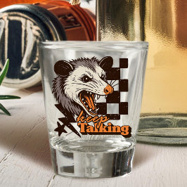 Retro Behalt Talking Feral Possum: Angry Wild Anim Schnapsglas