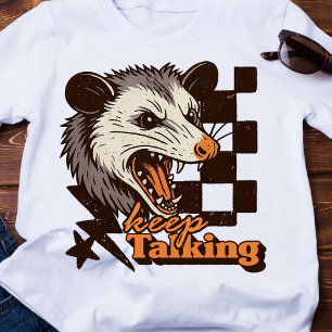 Retro Behalt Talking Feral Possum: Angry Wild Anim T-Shirt