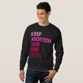 Retro Behalte Recht auf Abtreibung Sweatshirt (Vorne ganz)
