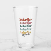 Retro Behavior Squad Behavioral Therapist Glas (Vorderseite)