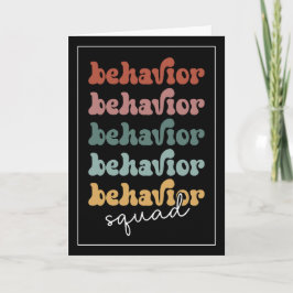 Retro Behavior Squad Behavioral Therapist Karte