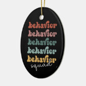 Retro Behavior Squad Behavioral Therapist Keramik Ornament (Links)