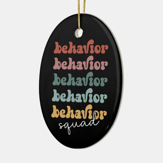 Retro Behavior Squad Behavioral Therapist Keramik Ornament (Links)