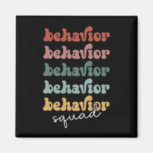 Retro Behavior Squad Behavioral Therapist Magnet