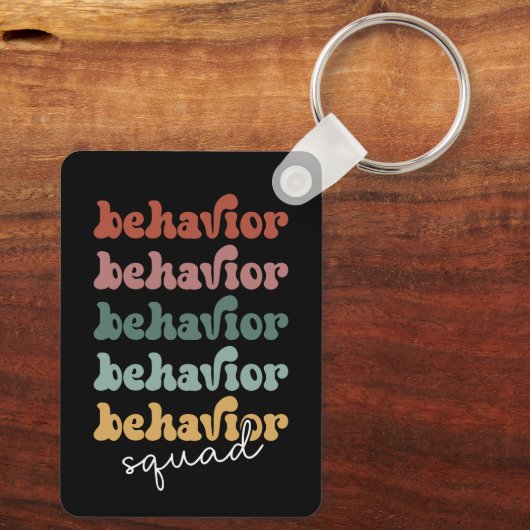 Retro Behavior Squad Behavioral Therapist Schlüsselanhänger (Rückseite)