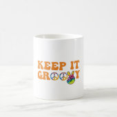 Retro behielt es groovy kaffeetasse (Mittel)