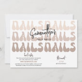 Retro Beige Acrylic Nails Sizing Kit Display Card (Rückseite)