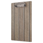 Retro Beige Bamboo Texture Pattern Clipboard Klemmbrett (Links)