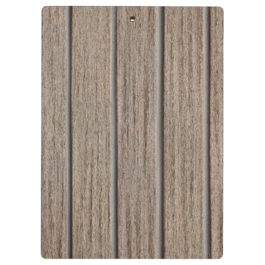Retro Beige Bamboo Texture Pattern Clipboard Klemmbrett (Rückseite)