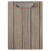 Retro Beige Bamboo Texture Pattern Clipboard Klemmbrett (Vorderseite)
