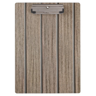Retro Beige Bamboo Texture Pattern Clipboard Klemmbrett