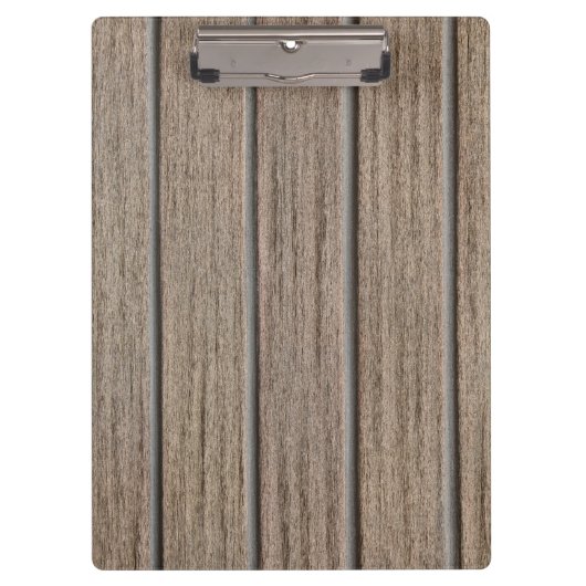 Retro Beige Bamboo Texture Pattern Clipboard Klemmbrett (Vorderseite)