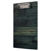 Retro Beige Bamboo Texture Pattern Clipboard Klemmbrett (Links)
