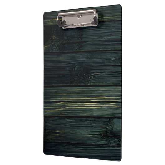 Retro Beige Bamboo Texture Pattern Clipboard Klemmbrett (Links)