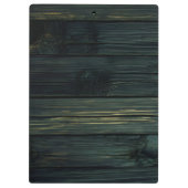 Retro Beige Bamboo Texture Pattern Clipboard Klemmbrett (Rückseite)