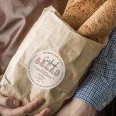 Retro Beige Loaf Brot Moderne Hütte Bäckerei Runder Aufkleber